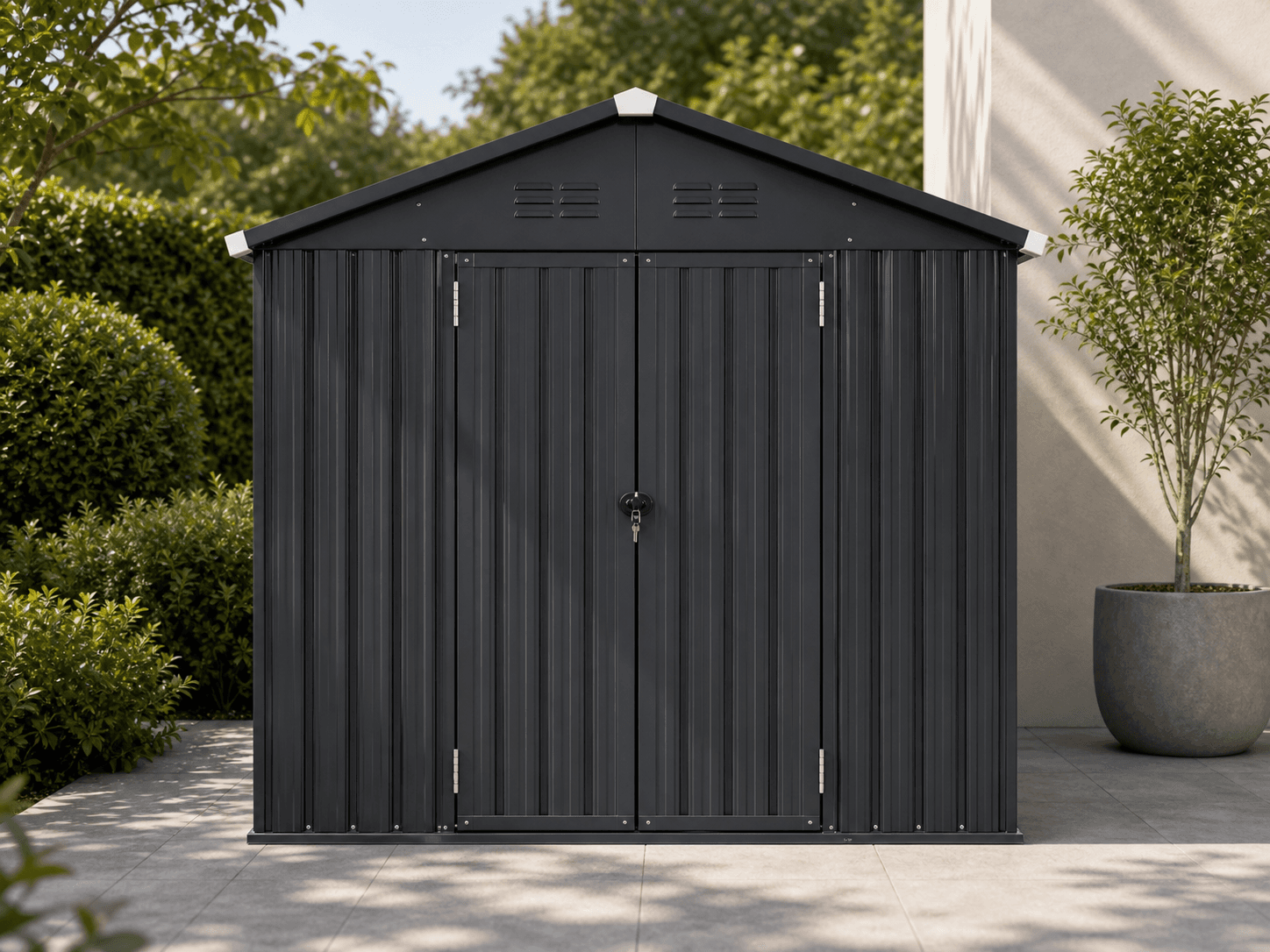 Gable Roof Metal Storage Shed view 4