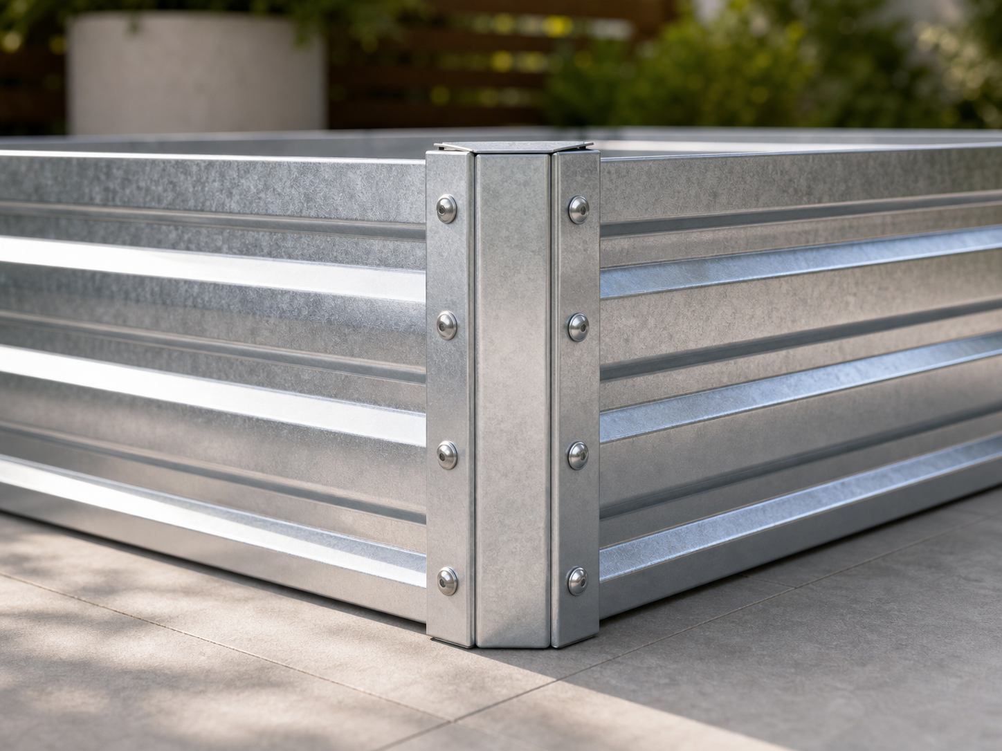 Oval Metal Planter Bed view 7