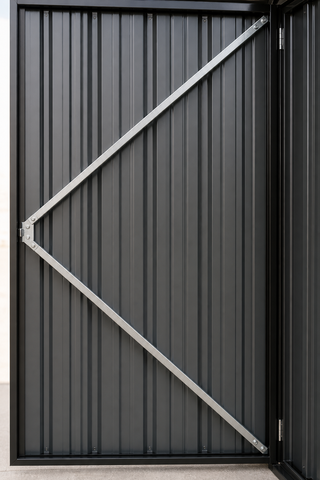 Gable Roof Metal Storage Shed view 2