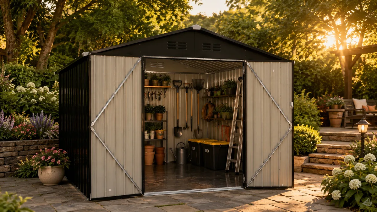 Compact Outdoor Storage Shed view 3